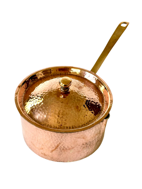 Hammered Copper Sauce Pan