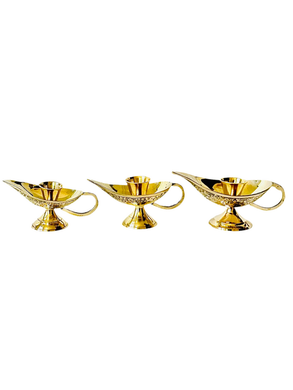 Brass Diya Candle Holder Set of 3