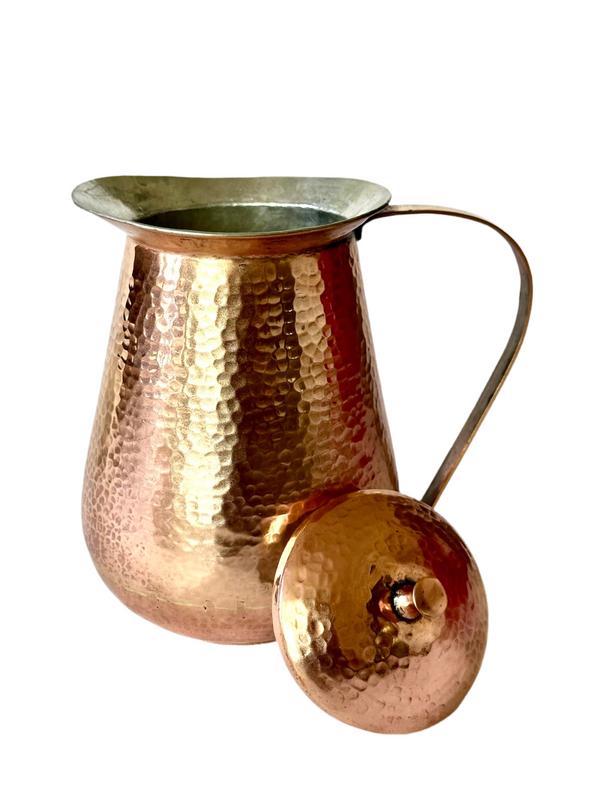 Hammered Copper Water Jug