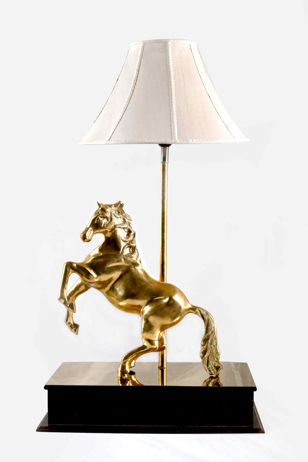 Golden Horse Sculpture Lamp